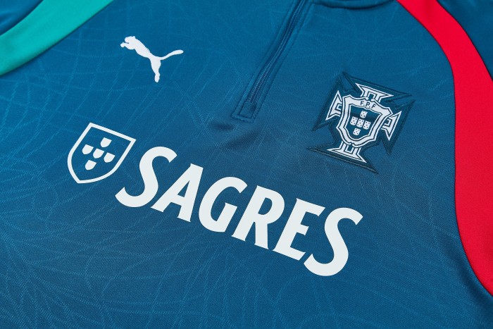 26-27 Portugal High Quality Half Pull Tracksuit