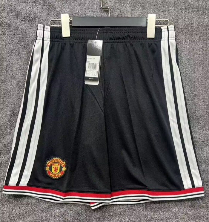26-27 Man Utd Home Black Shorts Pants