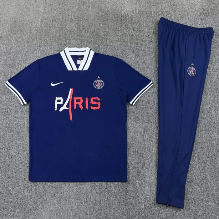 26-27 PSG Short shirts and Long trousers Suit (圆领)