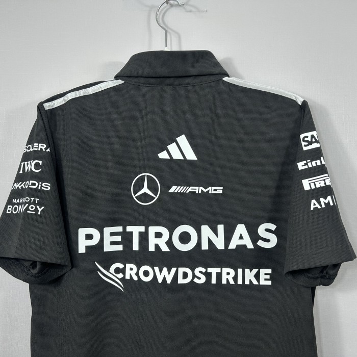 2026 F1 Benz New Pattern Short Sleeve Racing Suit