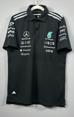 2026 F1 Benz New Pattern Short Sleeve Racing Suit