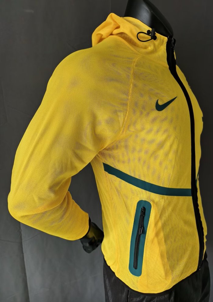 2026 Brazil Yellow Pre-Competition Training Windbreaker