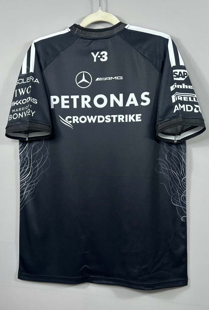 2026 F1 Benz New Pattern Short Sleeve Racing Suit
