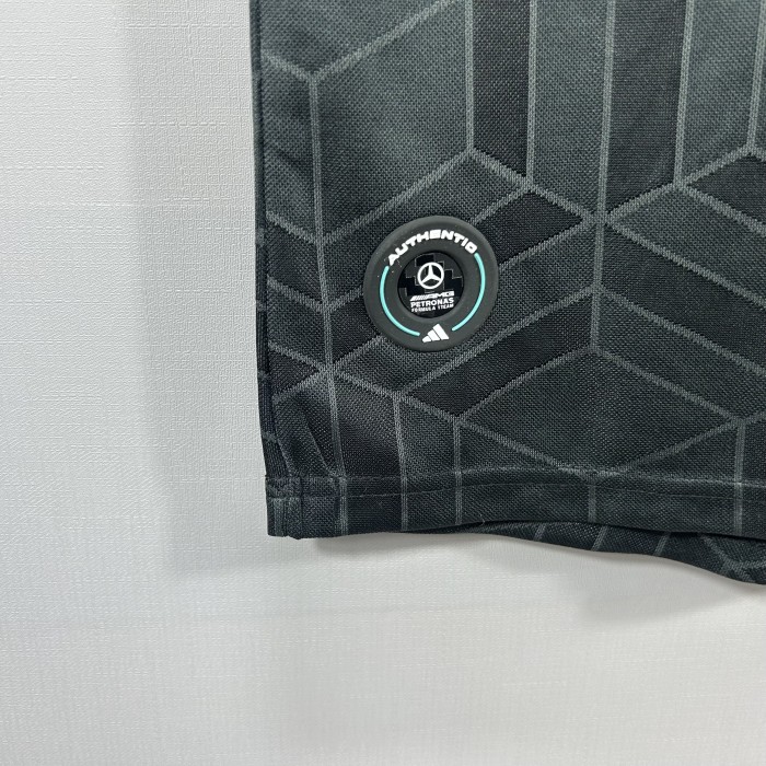 2026 F1 Benz New Pattern Short Sleeve Racing Suit