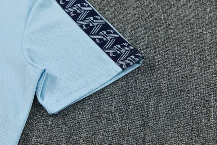 26-27 Man City Short shirts and Long trousers Suit (圆领)
