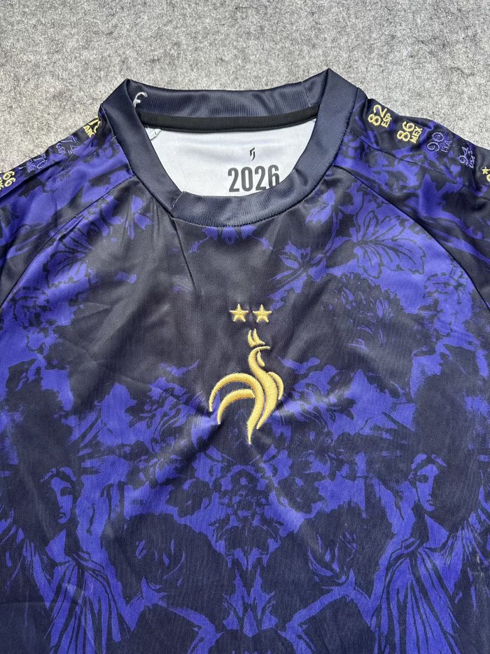 26-27 France Purple Special Edition Fans Soccer Jersey