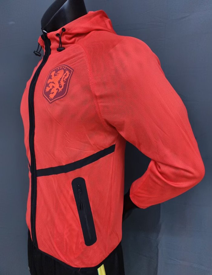 2026 NetherIands Orange Pre-Competition Training Windbreaker