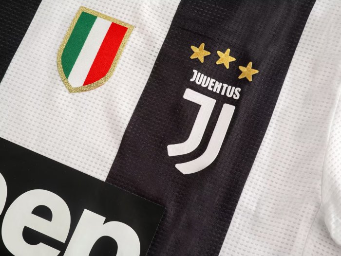 2018-2019 JUV Home Player Version Retro Soccer Jersey *球员