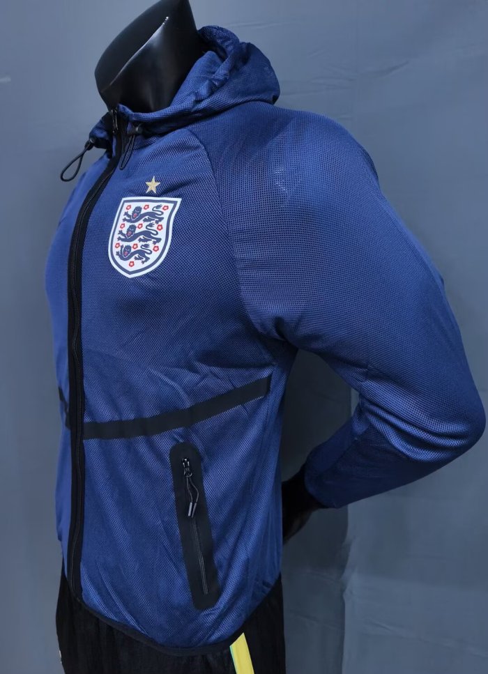 2026 England Blue Pre-Competition Training Windbreaker