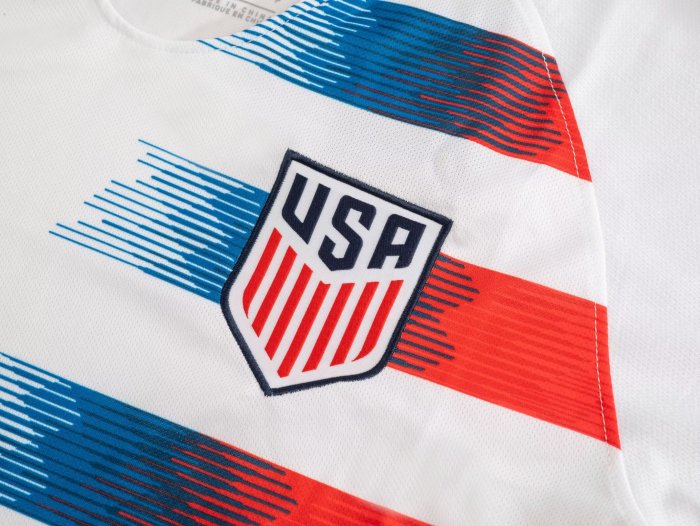 2018 USA Home Retro Soccer Jersey