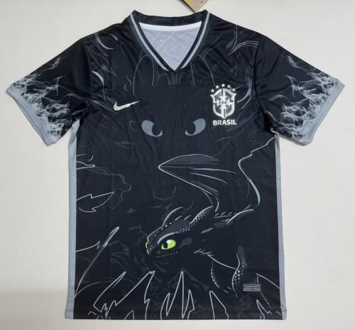 26-27 Brazil Black Special Edition Fans Soccer Jersey
