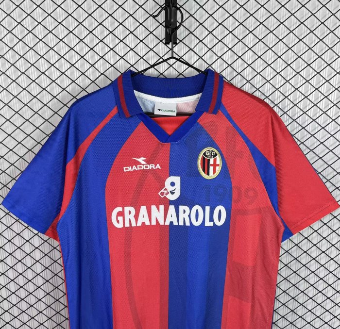 1998-1999 Bologna Home Retro Soccer Jersey