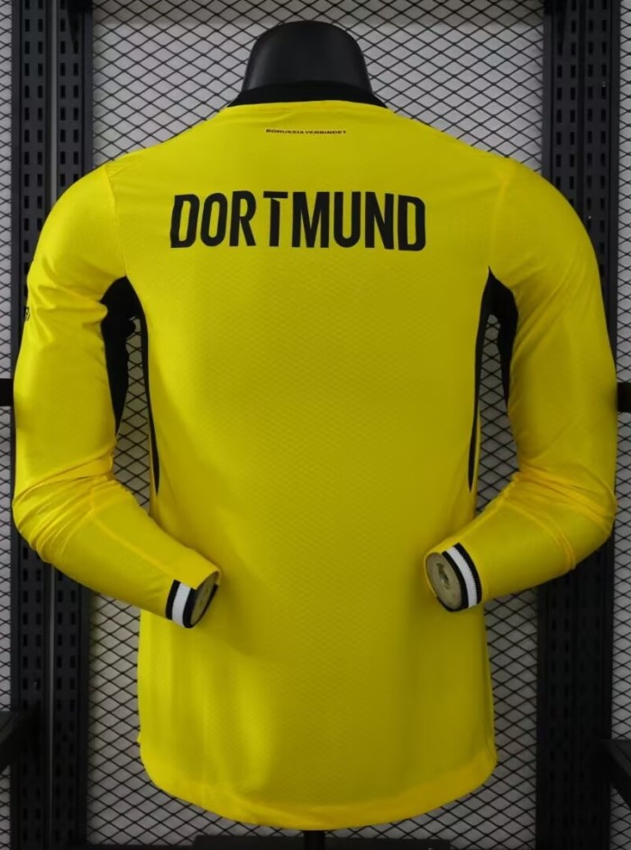 26-27 Dortmund Home Long Sleeve Player Version Soccer Jersey (长袖球员)