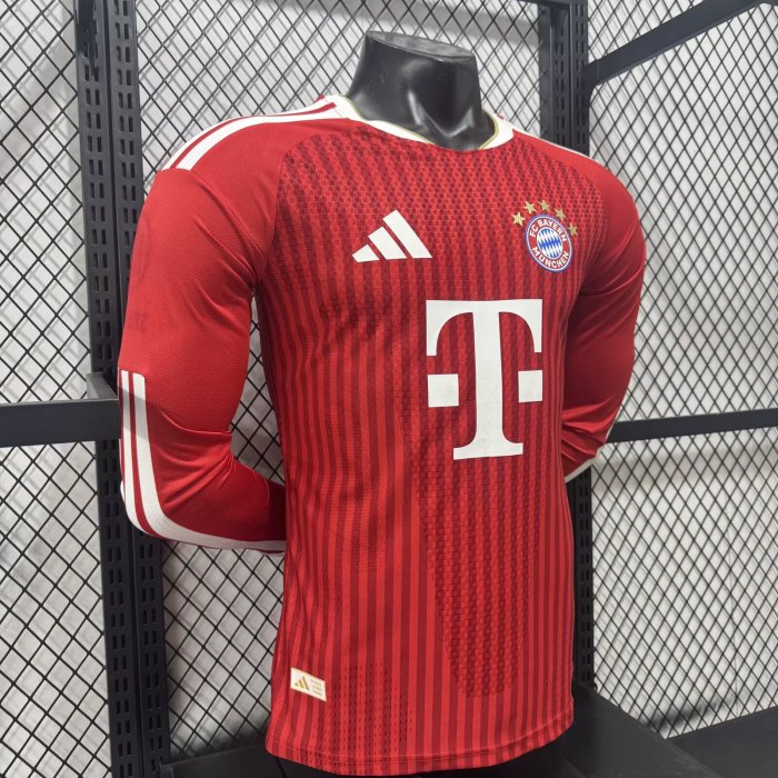 26-27 Bayern Home Leaked Edition Long Sleeve Player Version Soccer Jersey (长袖球员)