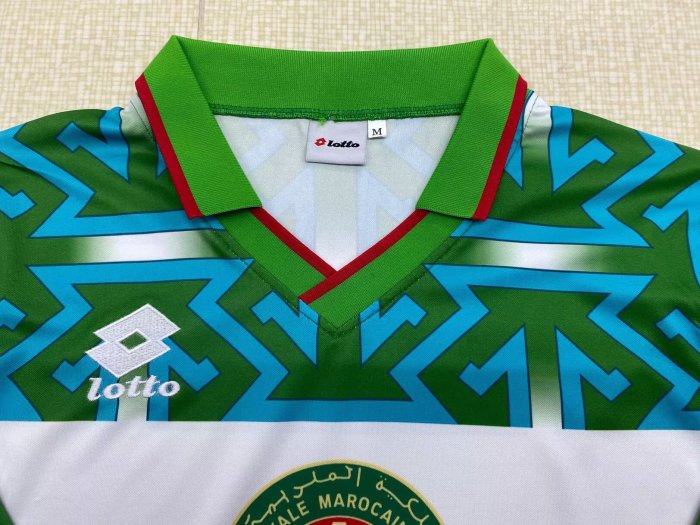 1994-1995 Morocco Away Long Sleeve Retro Soccer Jersey