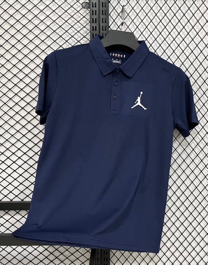 2026 Jordan Dark blue High Quality Polo Short Sleeve