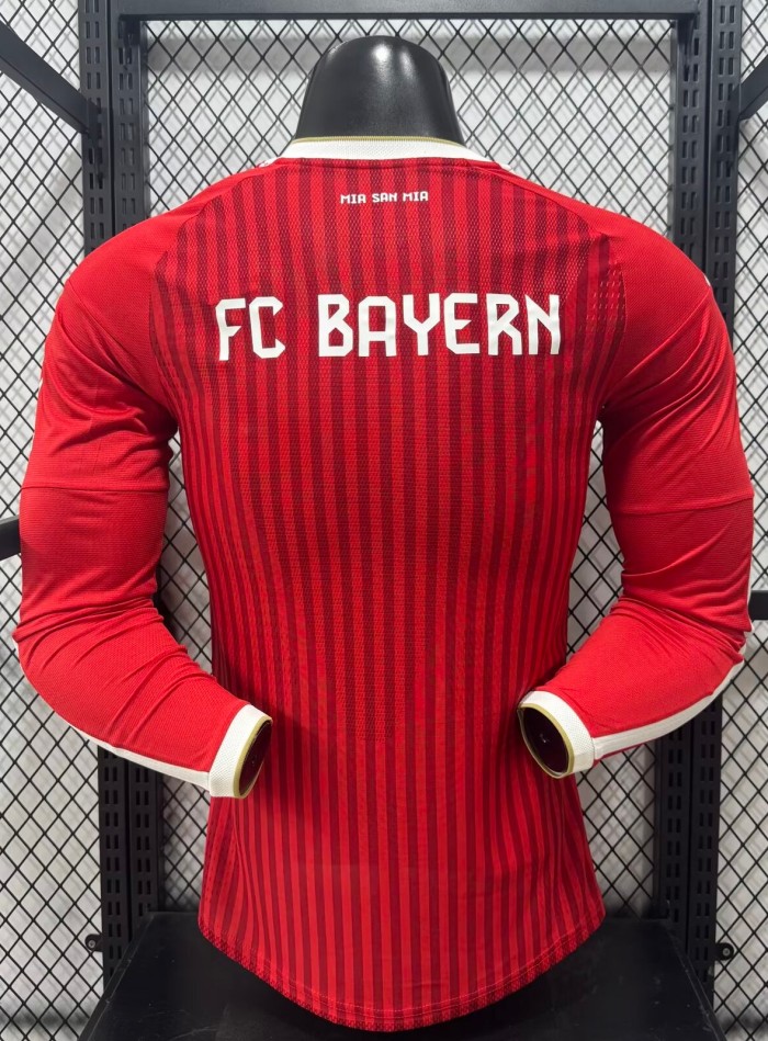 26-27 Bayern Home Leaked Edition Long Sleeve Player Version Soccer Jersey (长袖球员)
