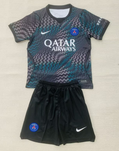 26-27 PSG Black GoalKeeper Adult Suit