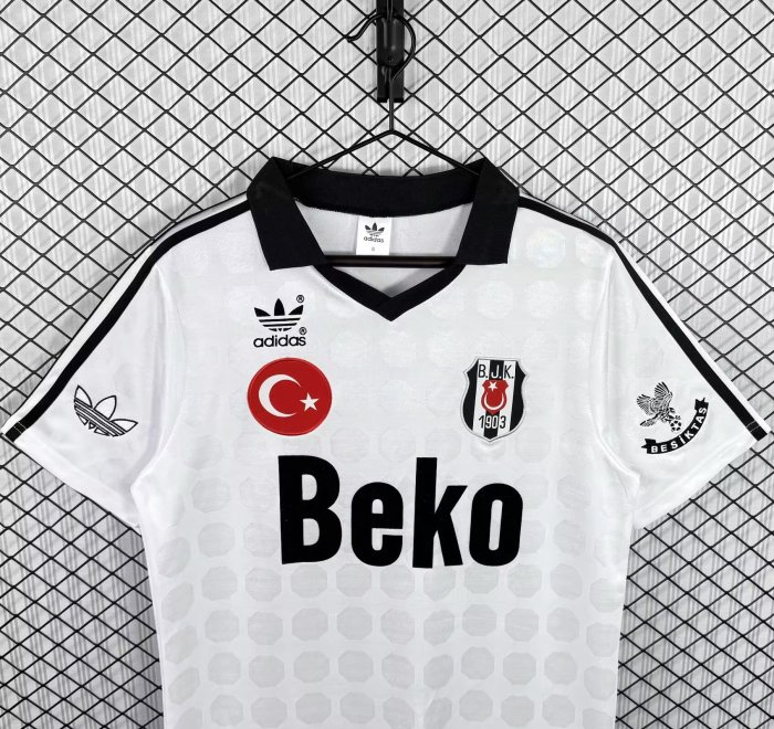 1990-1991 Besiktas Home Retro Soccer Jersey