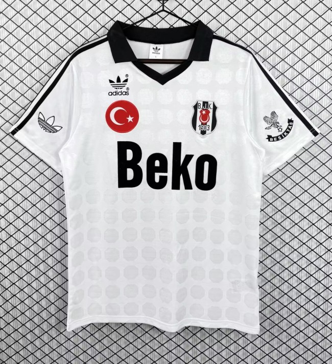 1990-1991 Besiktas Home Retro Soccer Jersey