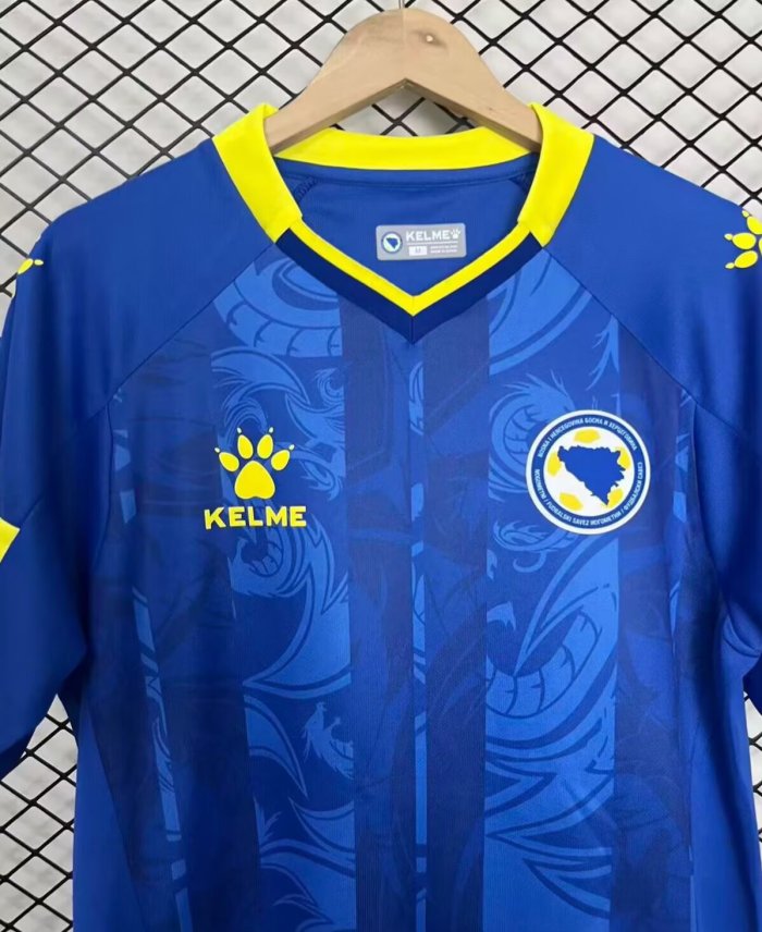 25-26 Bosnia and Herzegovina Home Fans Soccer Jersey