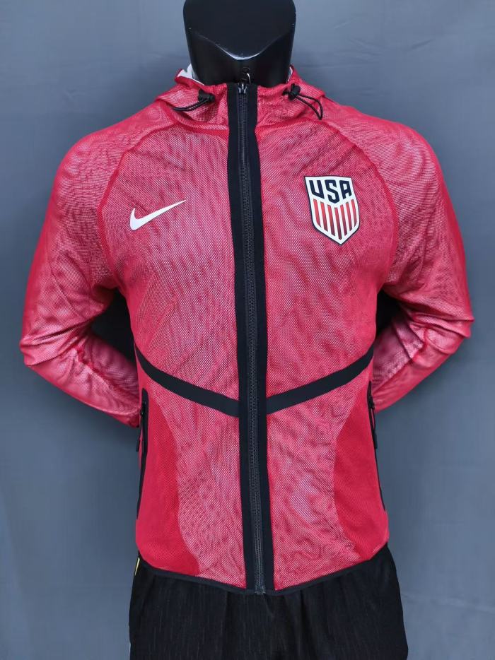 2026 USA Red Pre-Competition Training Windbreaker
