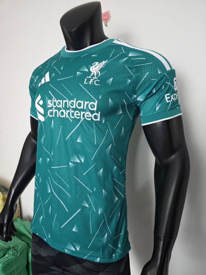 26-27 LIV Green Goalkeeper Player Version Soccer Jersey