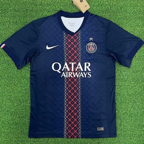25-26 PSG Home Fans Soccer Jersey*带星
