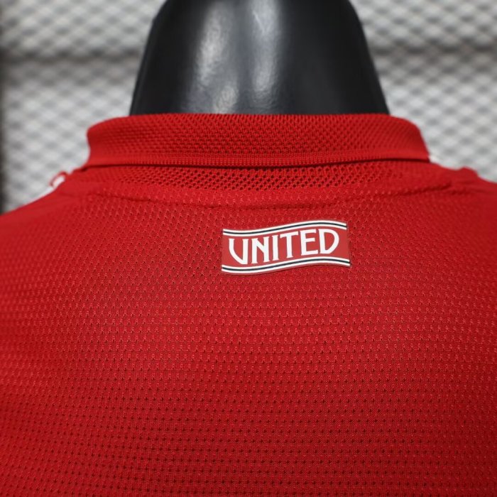 26-27 Manchester United Home Long Sleeve Player Version Soccer Jersey (长袖球员)