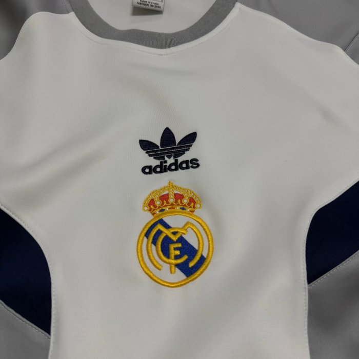 26-27 Real Madrid Gray Short sleeves Loose And Thickened Hoody