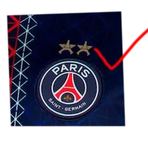 25-26 PSG Home Print 2 Star Champions of Europe 26 Fans Soccer Jersey