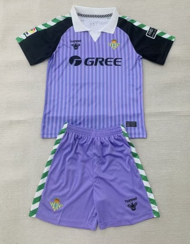 26-27 Real Betis Retro Version Goalkeeper Kids Soccer Jersey
