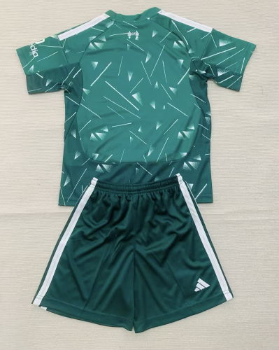 26-27 Liverpool Green Goalkeeper Kids Soccer Jersey