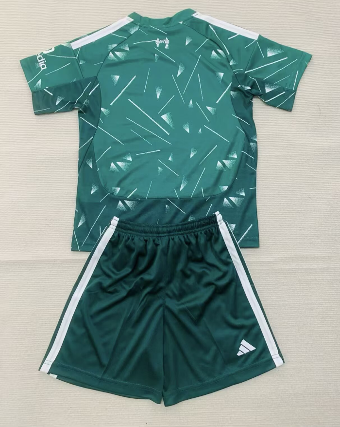 26-27 Liverpool Green Goalkeeper Kids Soccer Jersey