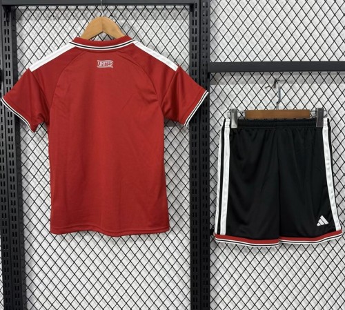 26-27 Manchester United Home Kids Soccer Jersey