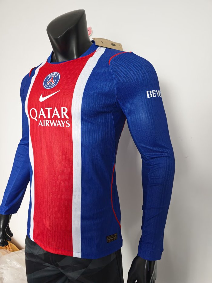 26-27 Paris Saint-Germain Home Leaked Edition Long Sleeve Player Version Soccer Jersey (长袖球员)