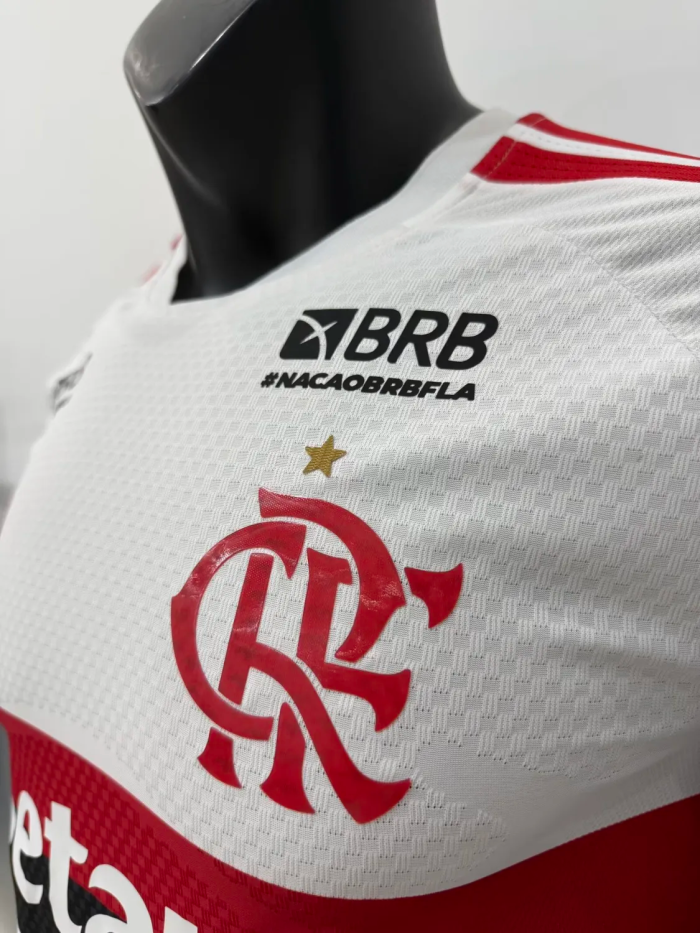 26-27 Flamengo Away Print All Sponsor Player Version Soccer Jersey*全广告