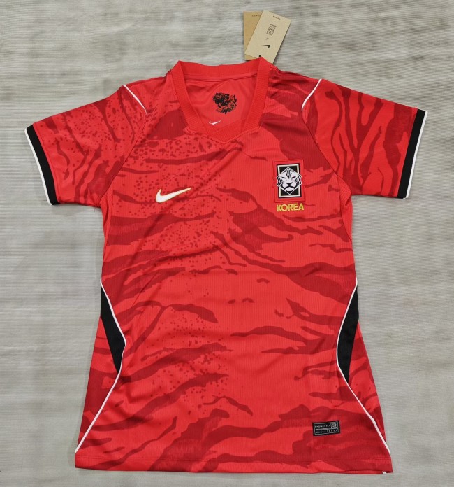 2026 Korea Home Women Fans Soccer Jersey（女）