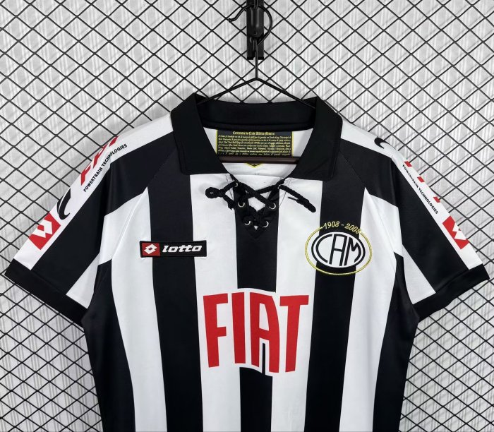 1908-2008 Atletico Mineiro 100th Anniversary Edition Retro Soccer Jersey