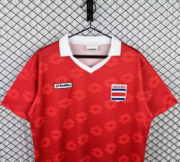 1990 Costa Rica Home Retro Fans Soccer Jersey