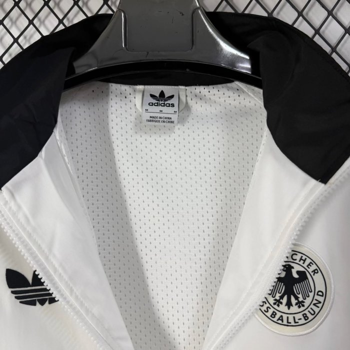 2026 Germany White Retro Windbreaker