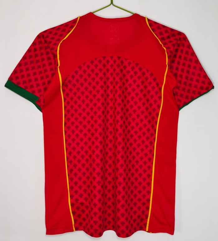 2004 Portugal Home Retro Soccer Jersey