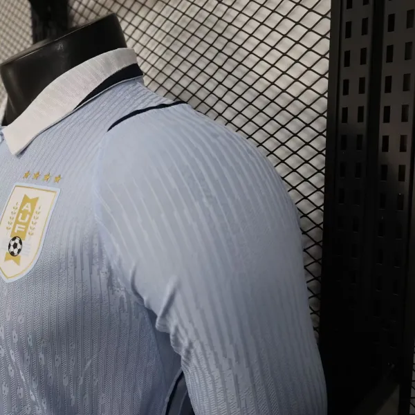 2026 World Cup Uruguay Home Long sleeves Player Version Soccer Jersey* Long sleeve player