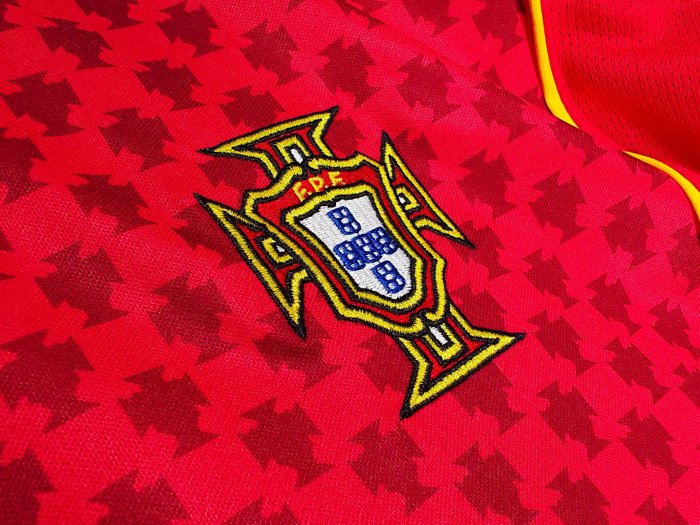 2004 Portugal Home Retro Soccer Jersey