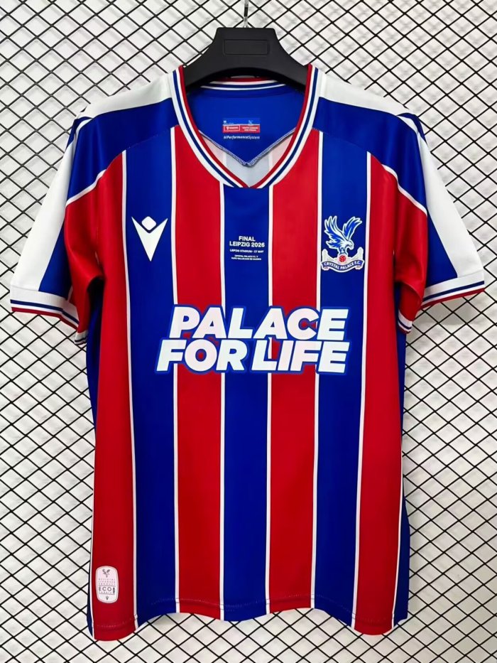 25-26 Crystal Palace Home Final Version Fans Soccer Jersey
