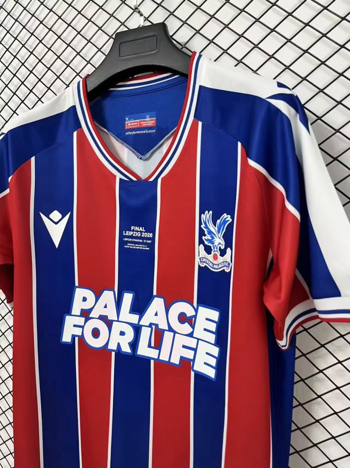 25-26 Crystal Palace Home Final Version Fans Soccer Jersey