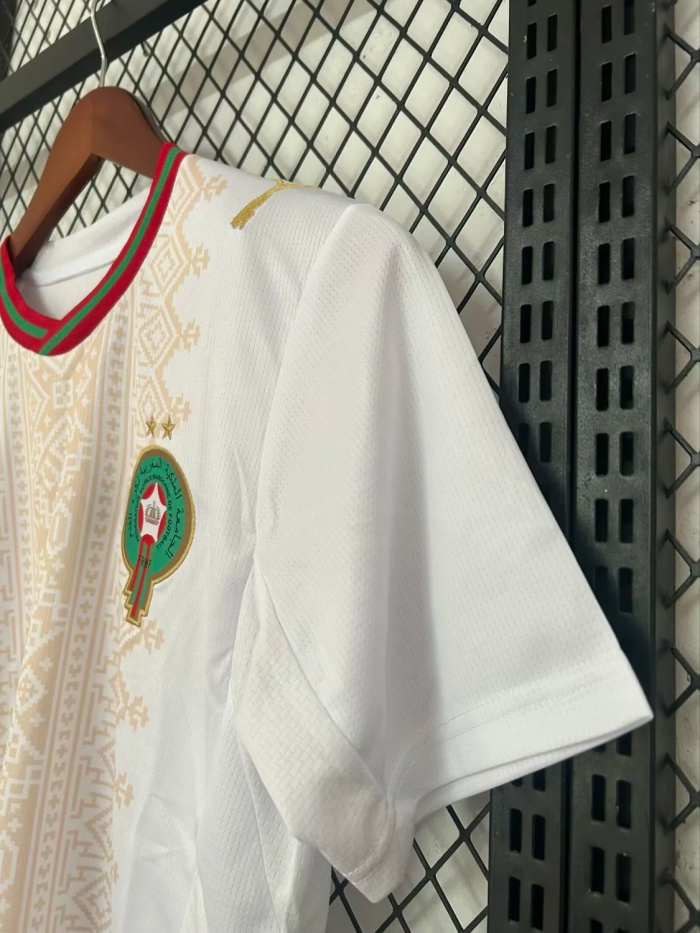 2026 World Cup Morocco Away Fans Soccer Jersey(With 2 Star)*两颗星