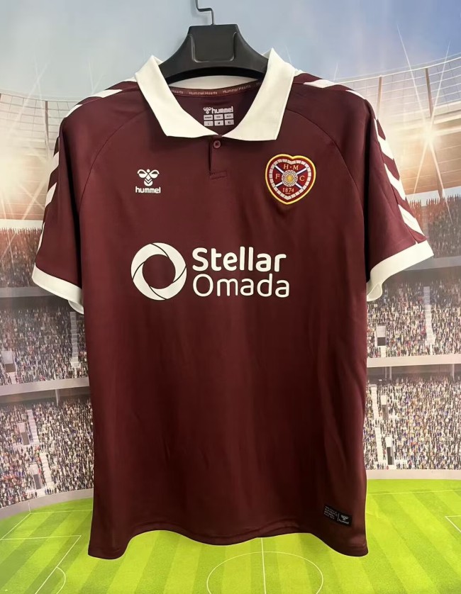 26-27 Heart of Midlothian Home Fans Soccer Jersey