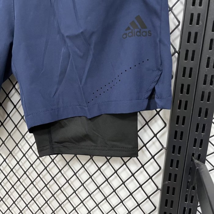 2026 ON Dark blue Casual Double Layer Short Pants