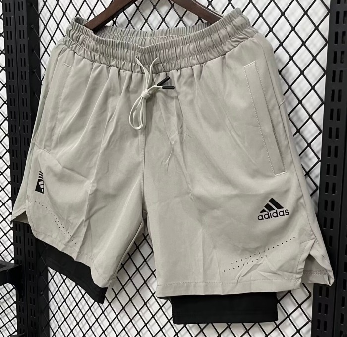 2026 ON Mousy gray Casual Double Layer Short Pants